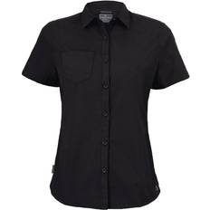 Craghoppers Expert Womens Kiwi Short Sleeved Shirt - Black