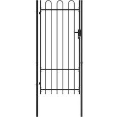 vidaXL Fence Gate Single Door with Arched Top 100x250cm