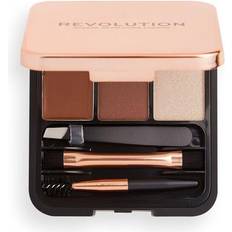 Revolution Beauty Cosmetic Tools Revolution Beauty Brow Sculpt Kit Medium Brown