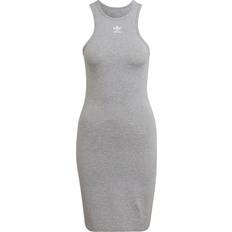 Adidas Short Dresses adidas Adicolor Essentials Rib Tank Dress - Medium Grey Heather