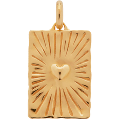 Monica Vinader Talisman Heart Pendant - Gold