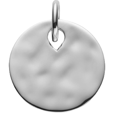 Monica Vinader Ziggy Round Pendant Charm - Silver