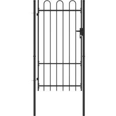 vidaXL Fence Gate Single Door with Arched Top 100x225cm