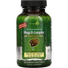 Mega mineral complex Mega B-Complex 60 Liquid Softgels Vitamins A-Z Irwin Naturals