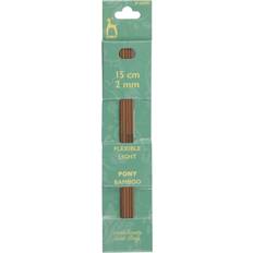 Pony Bamboo 15cm Double-Point Knitting Needles Set of Five 2mm (P66901)