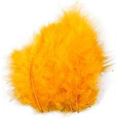 Creativ Company Feathers, size 5-12 cm, yellow, 15 pc/ 1 pack