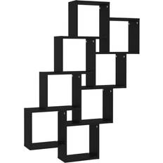 Black Wall Shelves vidaXL - Wall Shelf 90cm