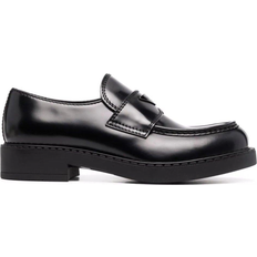 45 ½ Low Shoes Prada Triangle Logo Loafers - Black
