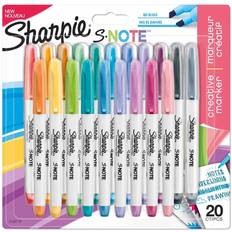 Silver Markers Sharpie S Note Pack of 20 Assorted