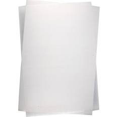 Water Based Shrink Wrap Shrink Plastic Sheets, 20x30 cm, thickness 0,3 mm, Matt white, 10 sheet/ 1 pack