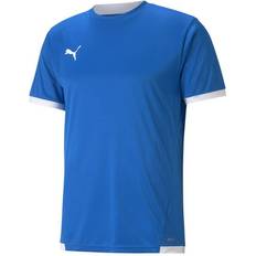 Puma Men Tops Puma TeamLIGA Football Jersey Men - Electric Blue Lemonade/White