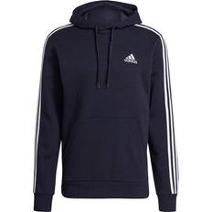 Adidas Essentials Fleece 3-Stripes Hoodie - Legend Ink/White