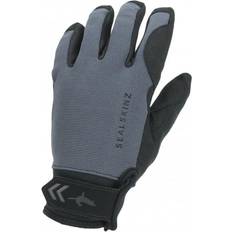 Grey - Men Gloves & Mittens Sealskinz Waterproof All weather Gloves Unisex - Grey/Black