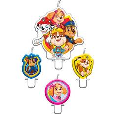 Amscan 9903829 Paw Patrol Birthday Cake Candles 4 Pack