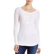 Splendid Forever Henley Top - White