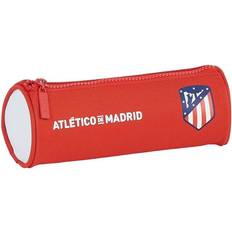 Red Pencil Case Safta Atlético Madrid Femenino Round Pencil Case