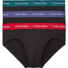 Calvin Klein Cotton Stretch Briefs 3-pack - B-Maya Blue/Soft Grape/Rustic Red