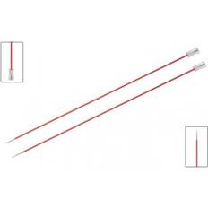 Knitpro KP47304 Zing: Knitting Pins: Single Ended: 35cm x 6.50mm, Aluminium, Multi-Colour, 6.5mm