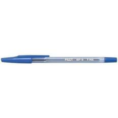 Pilot BP-SF Refillable Ballpoint Pen Fine Point Crystal Plastic Body with Cap Blue Set of 12