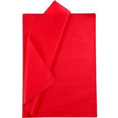 Red Silk & Crepe Papers Creativ Company Tissue Paper, 50x70 cm, 17 g, red, 10 sheet/ 1 pack