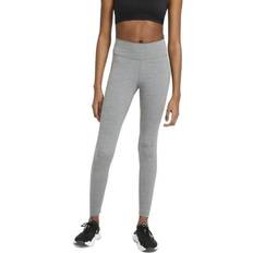 Nike Dri-Fit One Mid-Rise Leggings Women - Iron Grey Heather/White