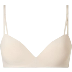 Calvin Klein Beige Clothing Calvin Klein Seductive Comfort Wireless Push-Up Bra - Beechwood