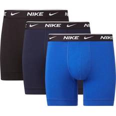 Nike Blue - Men Underwear Nike Everyday Essentials Cotton Stretch Boxer 3-pack - Obsidian/Game Royal/Black