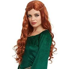 Smiffys Medieval Princess Auburn Wig