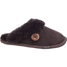 Women Slippers Cotswold Lechlade Sheepskin Mule - Chocolate