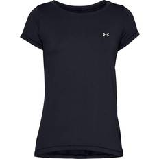 S Base Layers Under Armour HeatGear Armour Short Sleeve T-shirt Women - Black/Metallic Silver