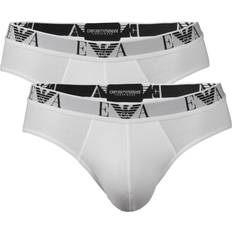 Emporio Armani Men's Underwear Emporio Armani Stretch Cotton Briefs 2-pack - White