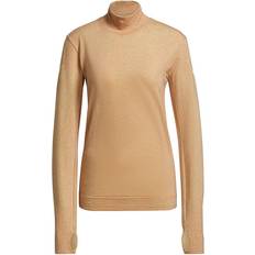 Women - Wool Base Layer Tops Adidas Primeknit Mid Layer Shirt Women - Ambient Blush Mel/Pulse Yellow