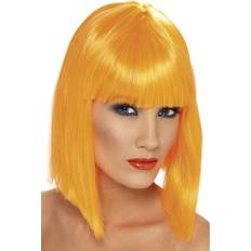 Smiffys Glam Wig Neon Orange