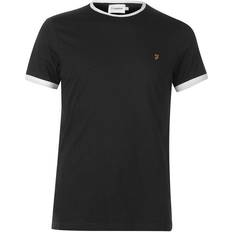 FARAH Groves Ringer T-shirt - Black