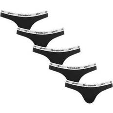 Cotton Bikini Bottoms Reebok Carina Bikini Briefs 5-pack - Black/White