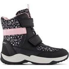 Faux Fur Winter Shoes Geox Sentiero Heart Print Boots - Black
