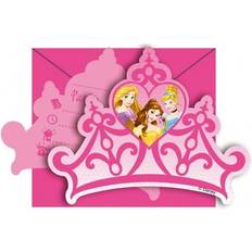 Disney Princess Heart strong Inbjudningskort (6 st)