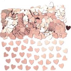 Amscan 9903474 Rose Gold Metallic Shiny Hearts Confetti-14g-1 Pack