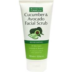 Beauty Formulas Refreshing Cucumber &amp; Avocado Facial Scrub 150ml