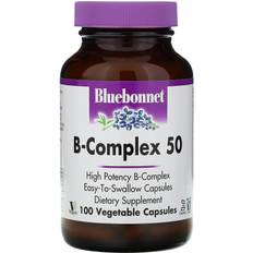 Bluebonnet Nutrition B-Complex 50 100 Vegetable Capsules