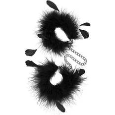 Silicon Cuffs Sex Toys S Pleasures Cuffs Feather Black