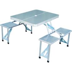 OutSunny Camping Tables OutSunny Portable Picnic Table Chair Set