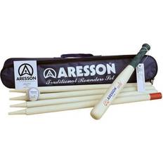 Aresson Spel Rounders Set Familyball Bat Clear/Grön 8 Delar