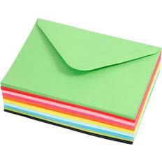 Creativ Company Coloured Envelopes, envelope size 11,5x16 cm, 80 g, 10x10 pc/ 1 pack