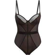 Gossard Sheer Stripe Body - Black