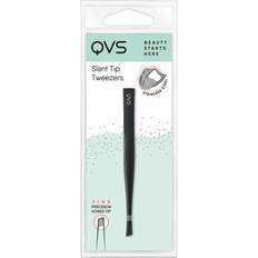 Qvs Tweezers for Plucking Stainless steel Black