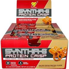 BSN Syntha-6 Protein Crisp Bar Salted Toffee Pretzel 12 Bars