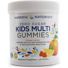 Nordic Naturals Zero Sugar Kids Multi Gummies Orange Lemon 120 Gummies