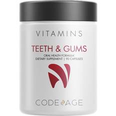 Codeage Teeth & Gums Vitamins Bone Strength Oral Probiotic Supplement 90 Capsules