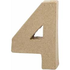 Creativ Company Number, 4, H: 10 cm, W: 6,8 cm, thickness 1,7 cm, 1 pc